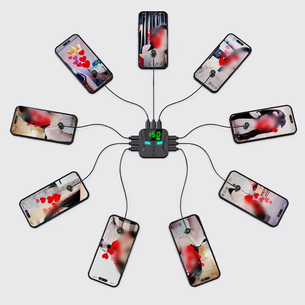 Automatic Clicker For Mobile Live Streaming Devices, Silent Pulse Screen Clicker, Simulates Continuous Automatic Finger Clicking