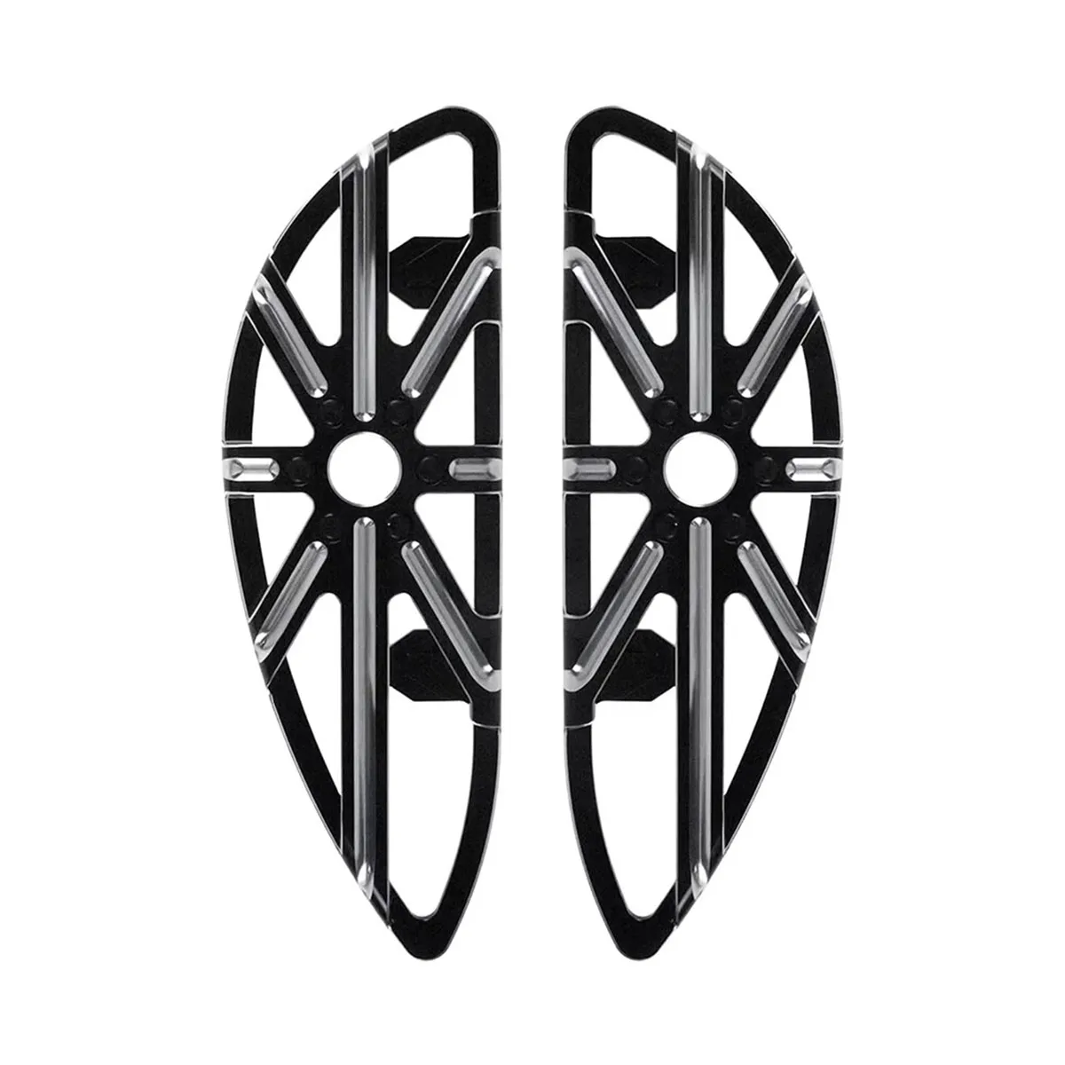 Motorcycle Driver Footpegs Front Floorboards CNC Stretched Footboards Fit for Harley Touring Softail Street Road Glide Dyna
