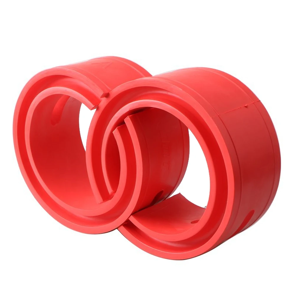 2pcs Car Rubber Shock Absorber Spring Bumper Buffer Power Cushion Spring Suspension Buffer Car Automobile Suspension Buffers Red