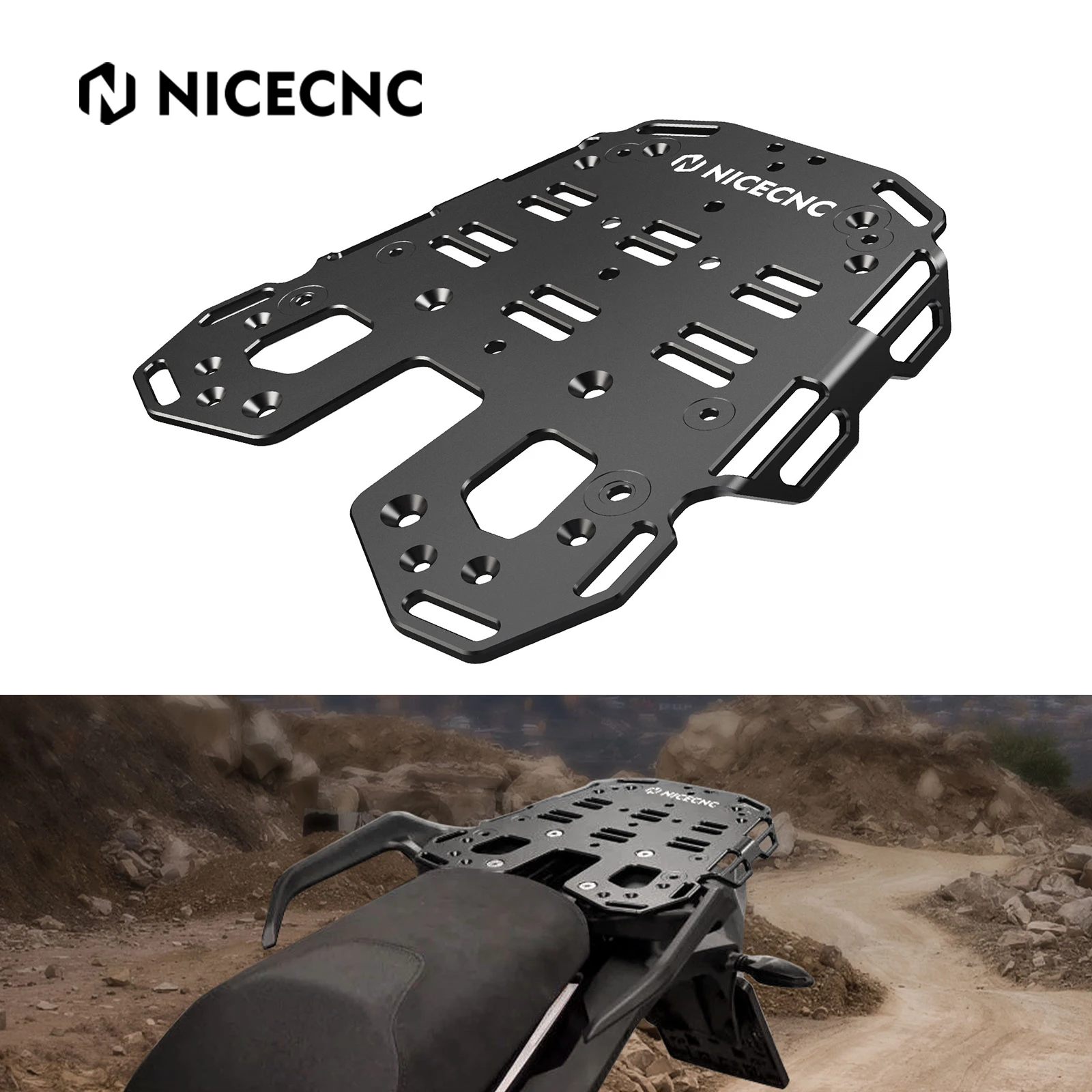 Motorcycle Rear Luggage Rack Cargo Bracket For KTM 1290 Super Adventure R 1290 Super Adventure S 2021-2024 W/ Mounting Hardware
