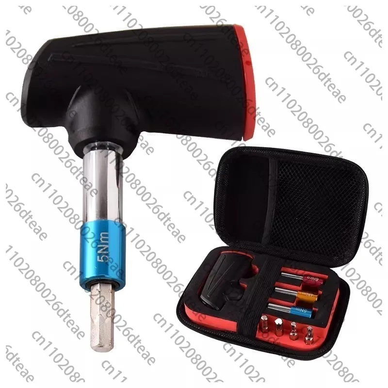 All-in-One Torque Wrench Set, Driver Tool Kit, T-Handle, Bits, Socket Adapters, +,-6% Accurate, 4nm, 5nm, 6nm
