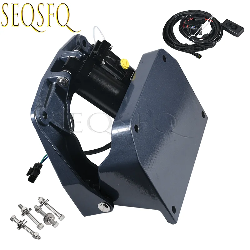 Hydraulic Jack Plates Electric Power Tilt Trim Jack Plate Tilting Device Lifting Bracket for Outboard Power Lift Engine 90HP