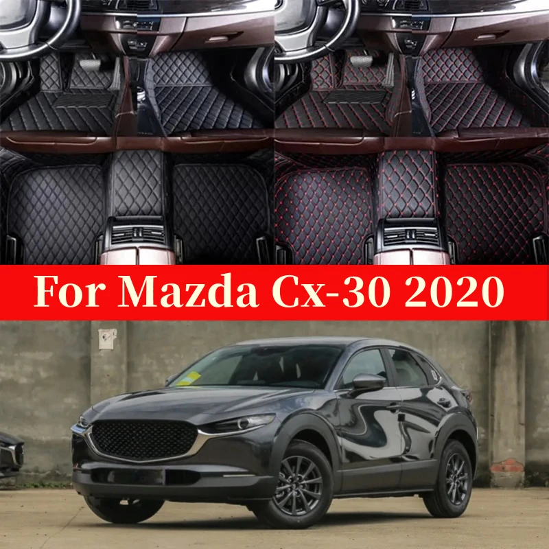 

Car Foot Pads Car Interior Accessories Protective Pad Custom Auto Floor Mats Automobile Carpet Cover For Mazda Cx-30 2020