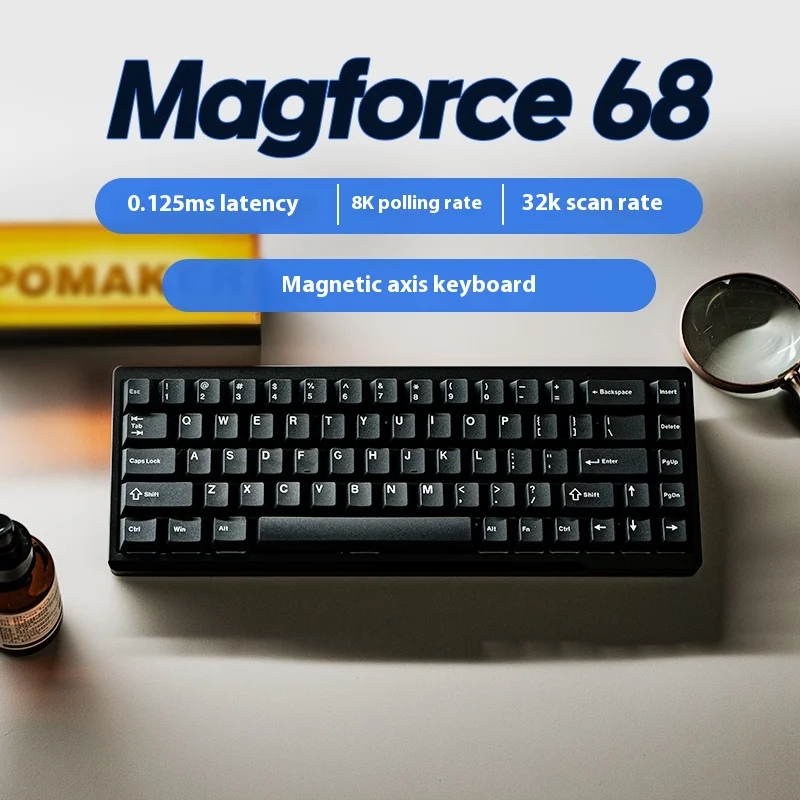 

EPOMAKER Magforce68 игровая клавиатура с магнитной осью, полностью алюминиевая, безстрашная, контрактная, игровая, специальная, с возможностью горячей замены, хорошая крутая