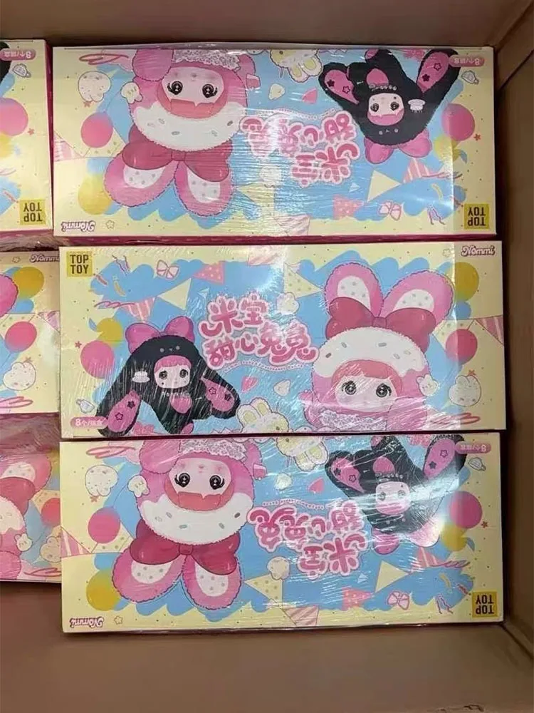 

В наличии Подлинная коробка Nommi Sweet Heart Rabbit Blind Box Виниловое лицо Модные игрушки Mystery Box Hippers Украшения Кукла Кулон Подарок для девочки