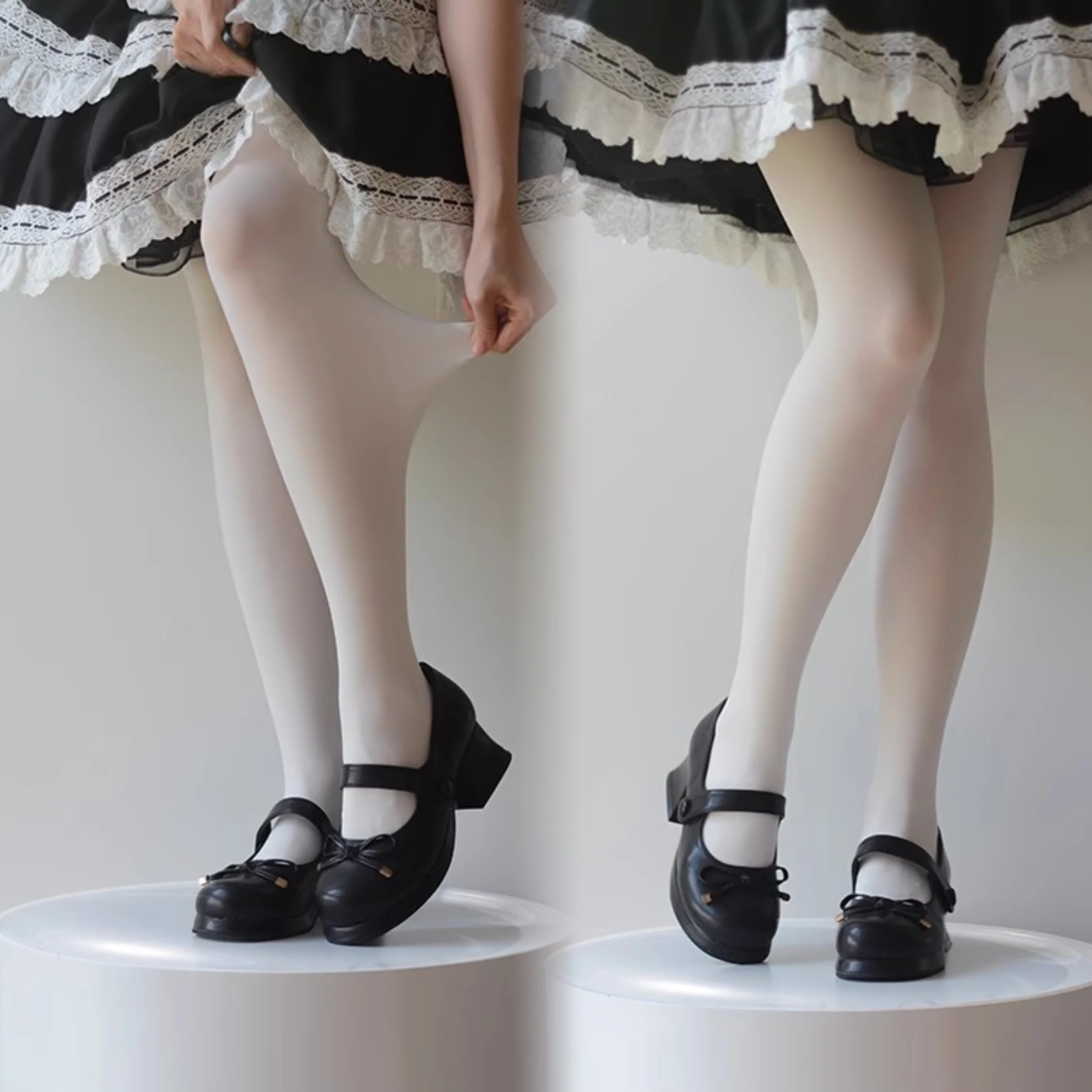 جديد لوليتا الربيع الصيف المرأة الحرير الأبيض JK الجوارب اليابانية المخملية طماق تنوعا جوارب طويلة سوداء للفتيات