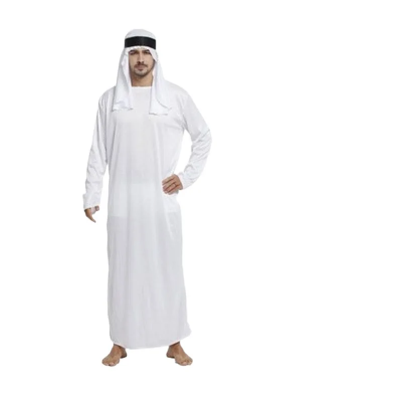 زي أداء الهالوين التأثيري للرجال البالغين زي الأميركية العربية رئيس الزي المرحلة العرقية النسائية Faion التقليدية دكتور