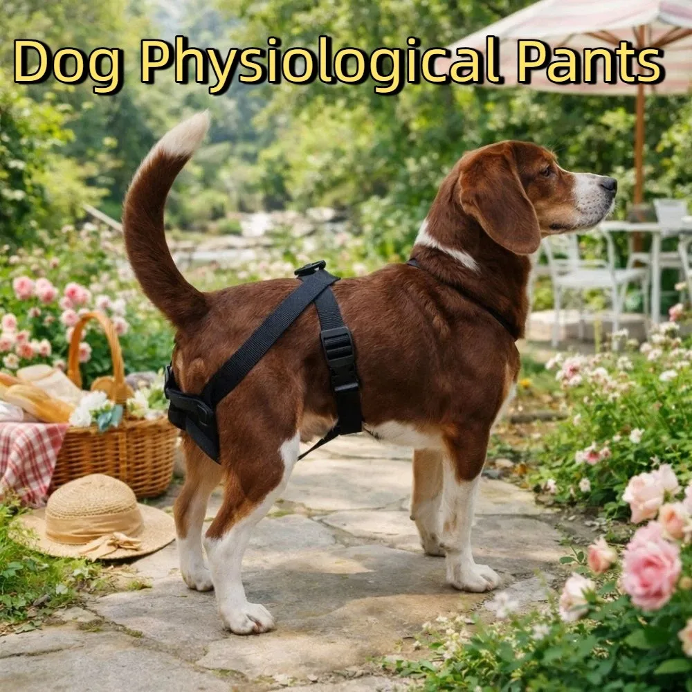 

Dog Briefs Mesh Female Dog Pants Washable Leak-proof Physiological Pants Reusable Adjustable Pet Underwear Walking Dog
