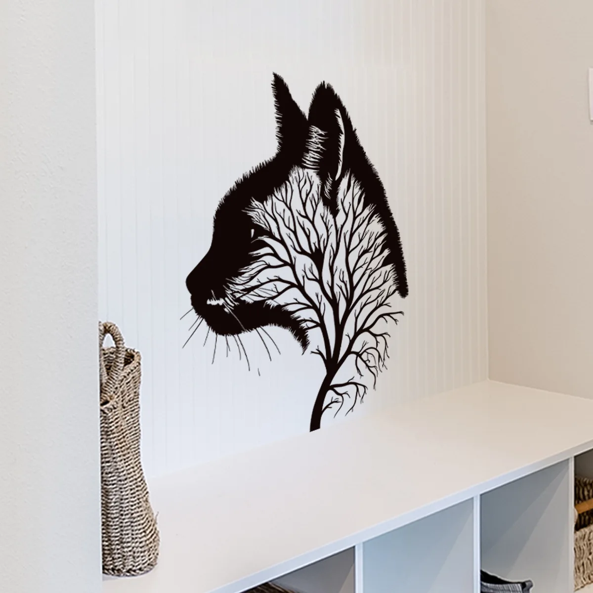 New Silhouette Wall Sticker Bedroom Living Room Background Wall Decoration Self-adhesive