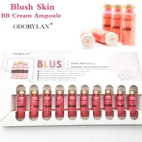 한국 5ml 세미 퍼머넌트 글로우 블러쉬 BB 크림 앰플 세럼 세트 모이스춰 라이징 브라이트 세럼 컨실러 트리트먼트 메이크업 스킨 케어