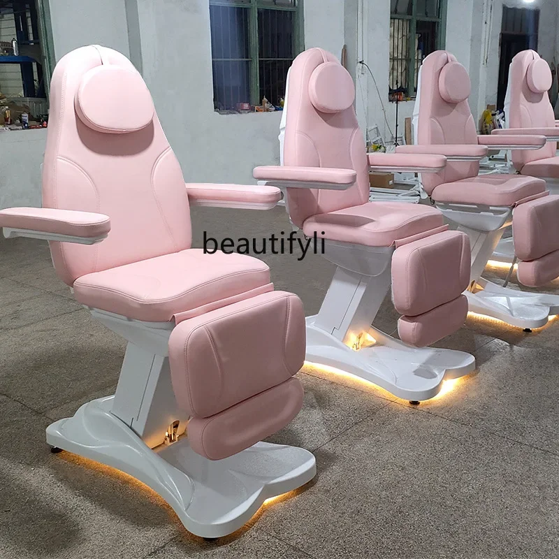 

ss newElectric Adjustable Facial Bed Multifunctional Massage Dental Examination Bed with Light