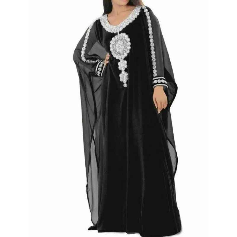 

Black Moroccan Royal Blue Stone Dress Very Fancy Long Gown Fashion Trends