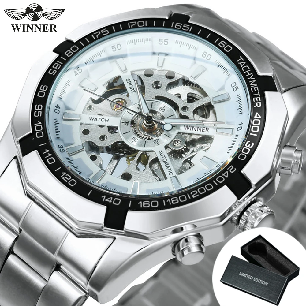 Men's WINNER Classic Skeleton Mechanical Watch