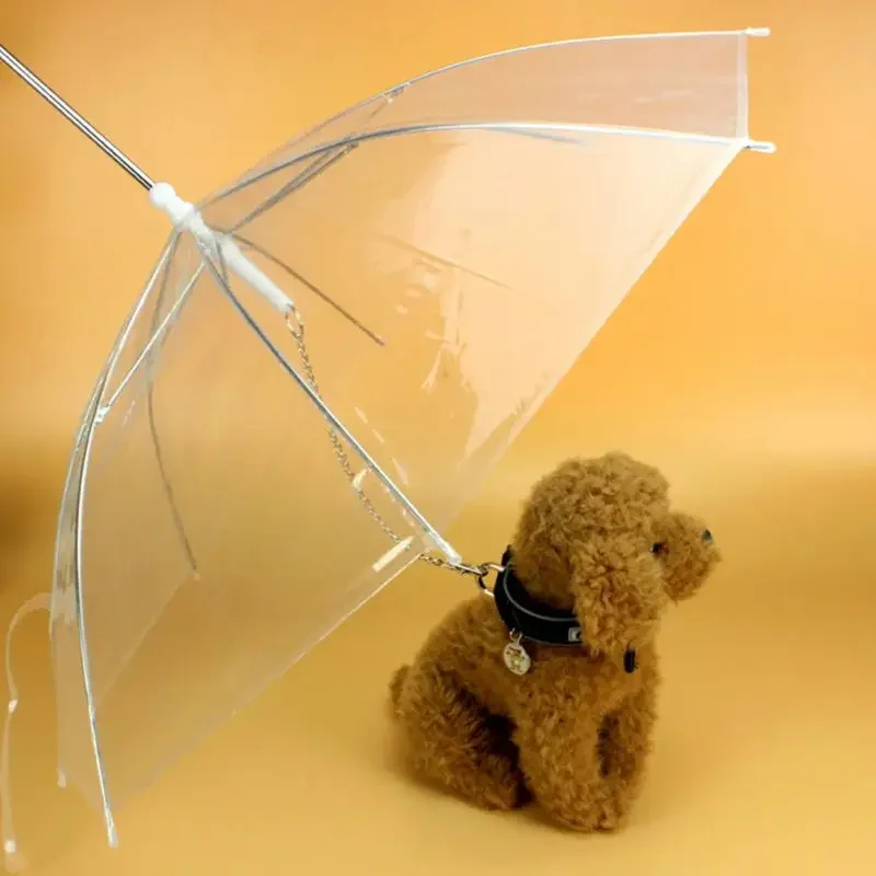 Transparent Small Dog Rain Gear with Leads, Keeps Pet Dry, Comfortable in Snowing Useful