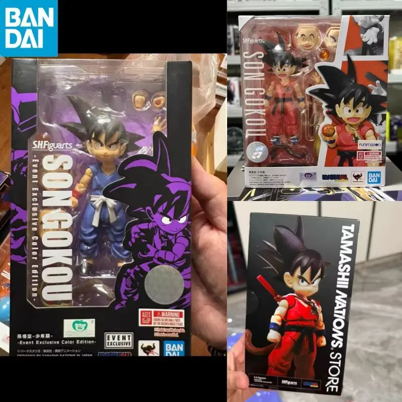

In Stock Original Bandai Shf Dragon Ball S.H.Figuarts Kid Goku SDCC 2019 Exclusive Anime Action Figures Model Toys Holiday Gifts
