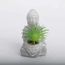 Cement Buddha Decoration, Zen Arts And Crafts Home Decoration, Fish Tank Aquarium Scenery Chinese Tea Pet Decoration, room Decor