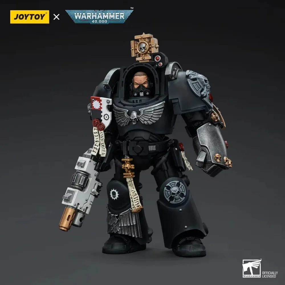 Joy Toy Warhammer 40K Figur Iron Hands Captain in Terminator Armor Actionfigur Gemeinsame bewegliche Figurensammlung Spielzeugmodell