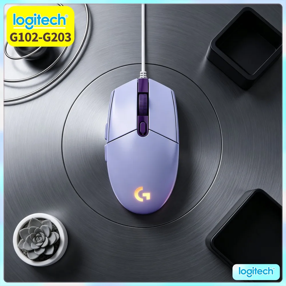 Logitech G102 Wired Gaming Mouse, 16.8 Million RGB Colors, 1000Hz Polling, 6 Keys, Lightweight For Esports Tournaments