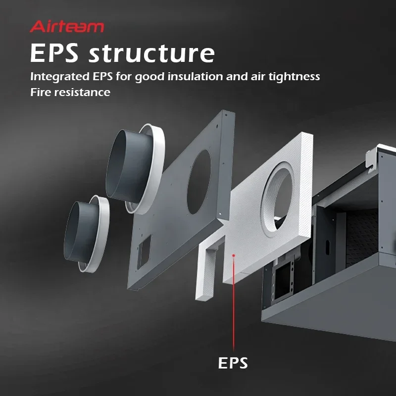 Whole House air Energy Heat Recovery Unit Ventilation System Ventilator Erv Hrv