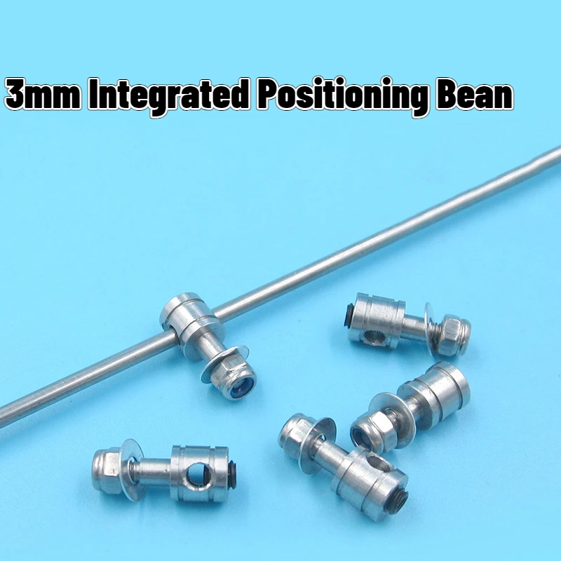 1pc 3mm Metal Integrated Positioning Bean Linkage Stopper for RC Boat Airplane 2.8mm Servo Pullrod Steering Rudder