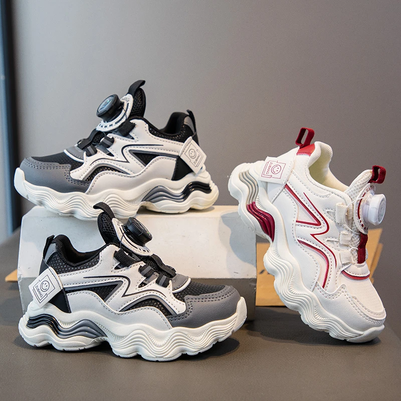 

Girls' sports shoes 2025 Spring and Autumn New style leather waterproof Boys' casual shoes Soft sole anti-slip single shoes