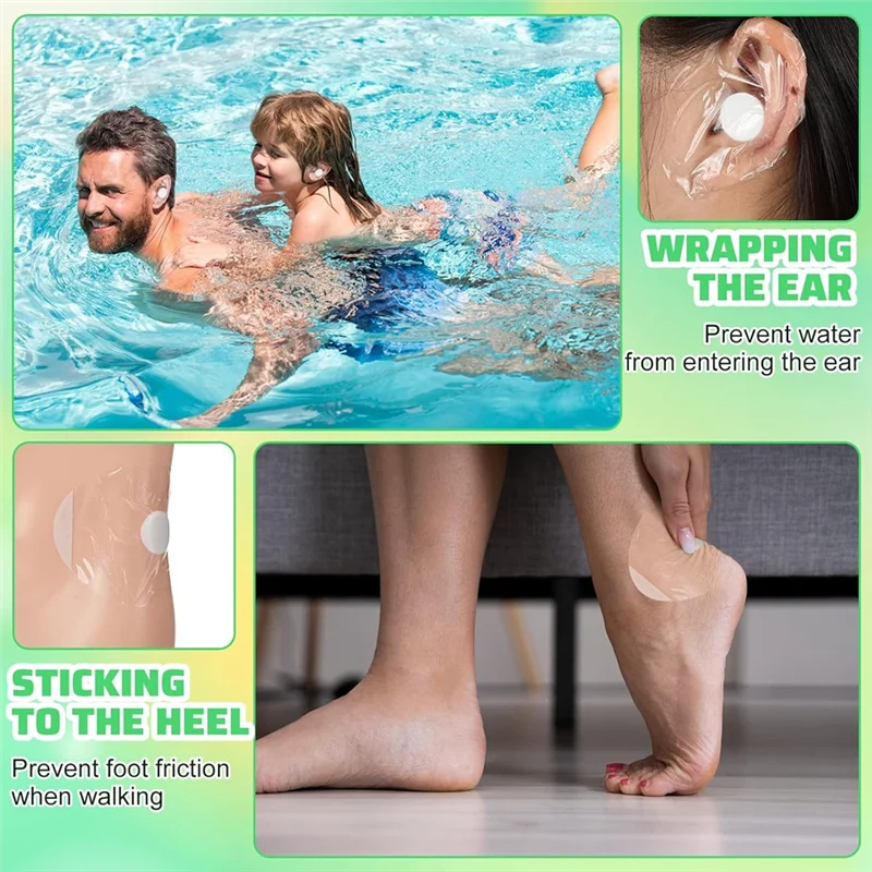 Penutup Telinga Bayi Untuk Berenang 	   Stiker Telinga Sekali Pakai Anti Air Berbahan Film PU