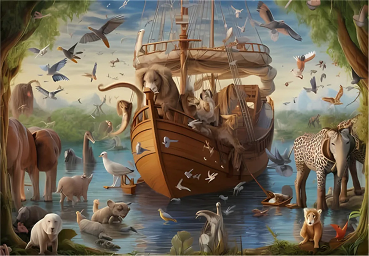 Arka Noego - Puzzle dla dorosłych 50 100 200 500 elementów - Trudne puzzle idealne na wieczory gier