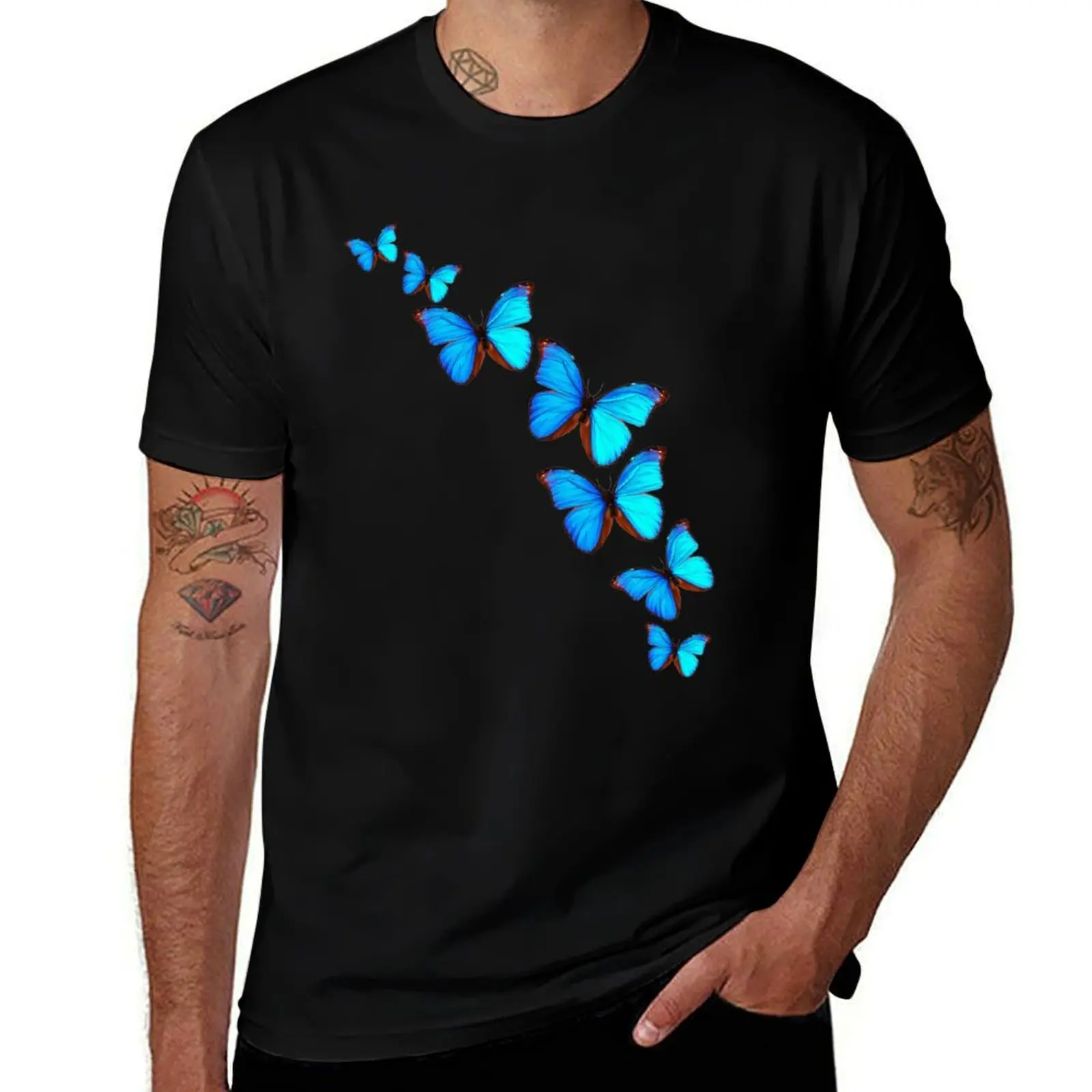 

T-Shirt t shirt A Butterflies shirts t cotton cotton shirts t luxury man brand for designer 100% men of Kaleidoscope