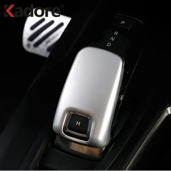 For Peugeot 3008 GT 2017-2021 2022 2023 Carbon Fiber Gear Head Shift Cover Trim Stickers Gear Box Frame Interior Accessories image 4