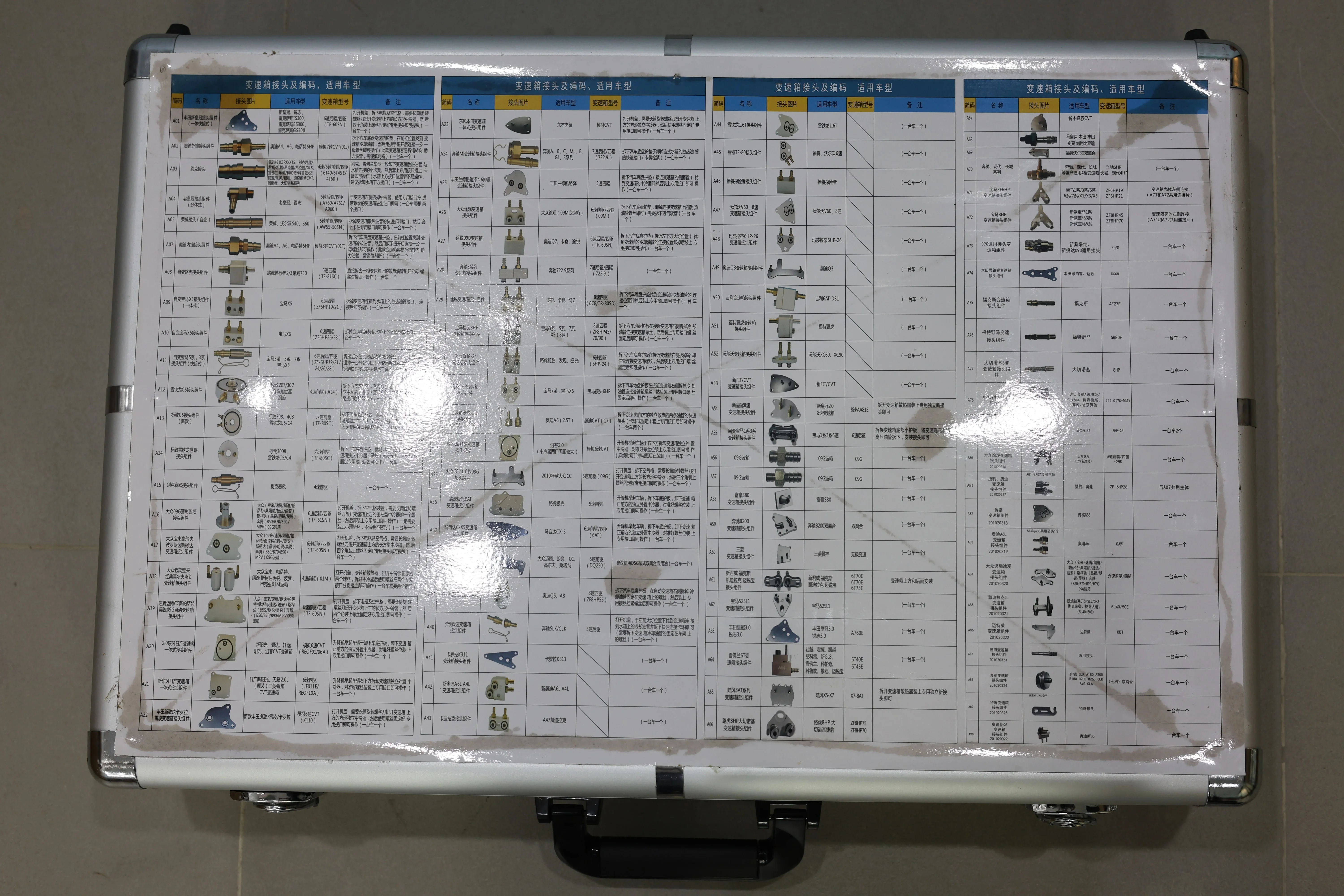 

Complete 130PCS Car Transmission Tool Kit, Universal Adapter Connector Set for Oil Change & Fuel Dispenser Pump