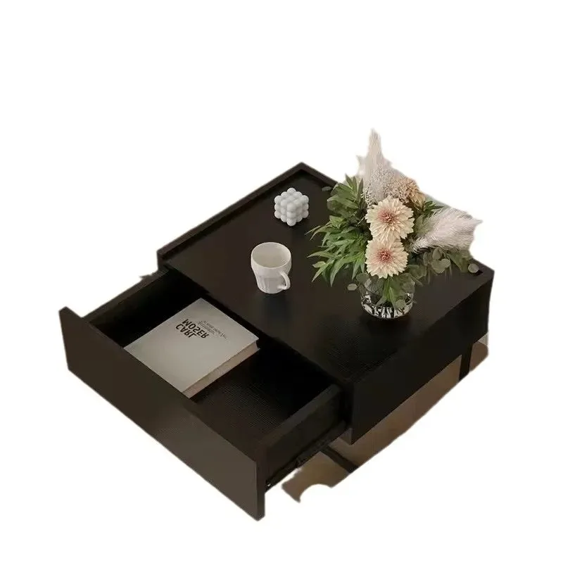 

Light luxury simple solid wood bedside table 2025 new home bedroom storage drawer bedside table designer