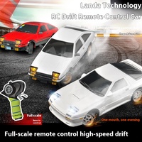 Landa Technology Fully Proportional Remote Control Car Gtr Gyroscope Drifting Racing Car Rear Drive Car Ae86 Toy Car