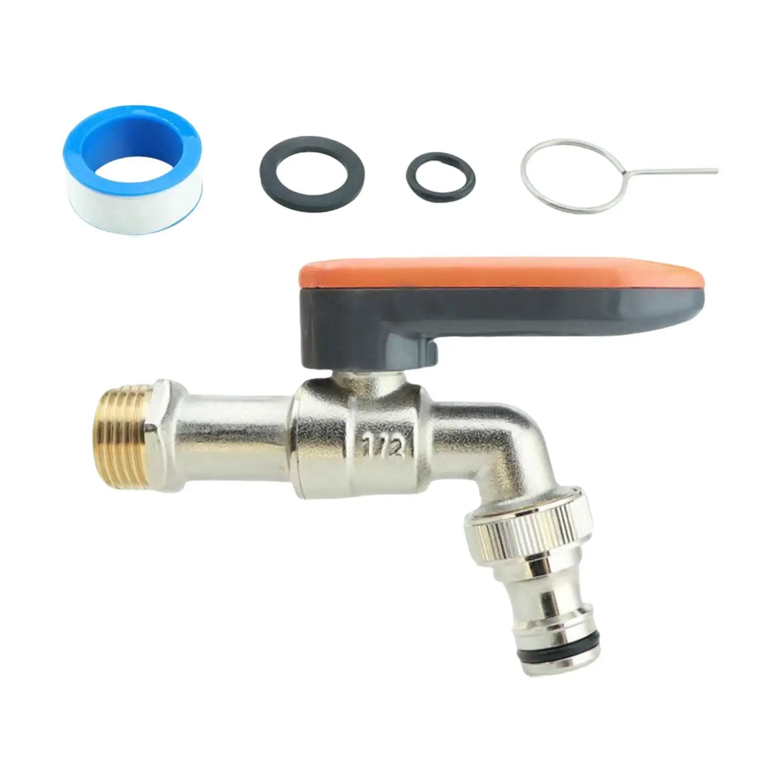 Sturdy Copper Outdoor Faucet with Integrated Password Lock Water Spigot for High Flow Garden Irrigation