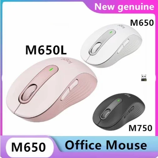 Logitech M650 M650L Silent Click Mouse, Wireless Mouse Bluetooth Mouse, USB Receiver, Ergonomic Mouse, Quiet Mouse for Office,