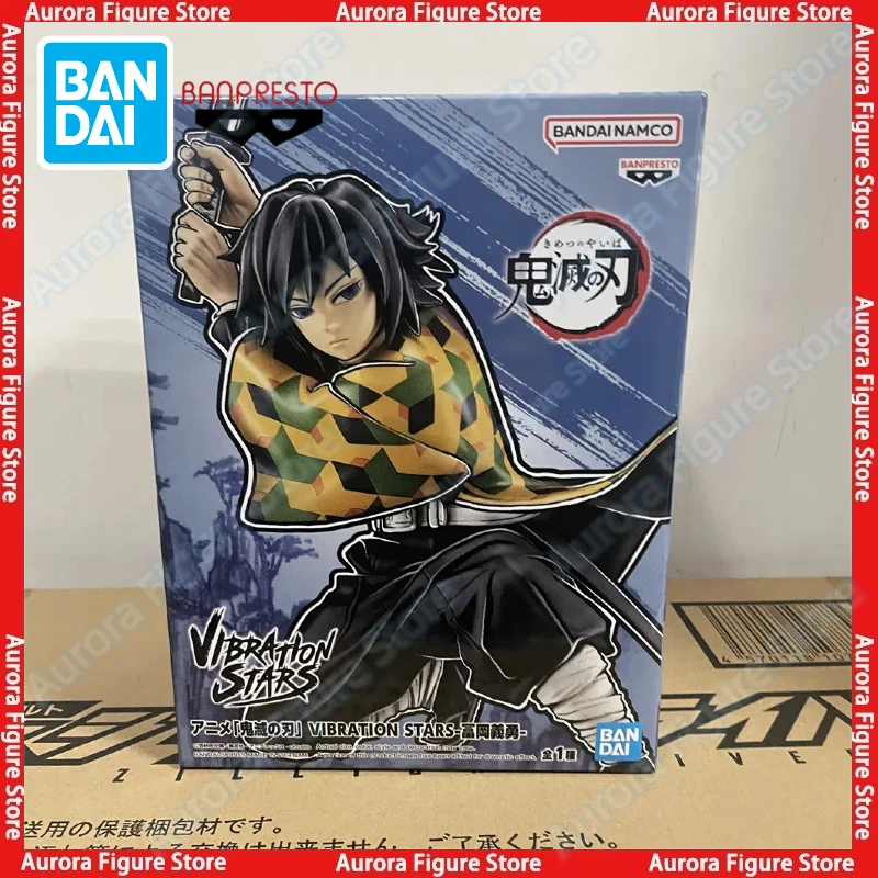 

In Stock Bandai BANPRESTO Demon Slayer Vibration Stars Tomioka Giyuu Desktop Cute Doll Anime Figures Toys Model PVC Collectible