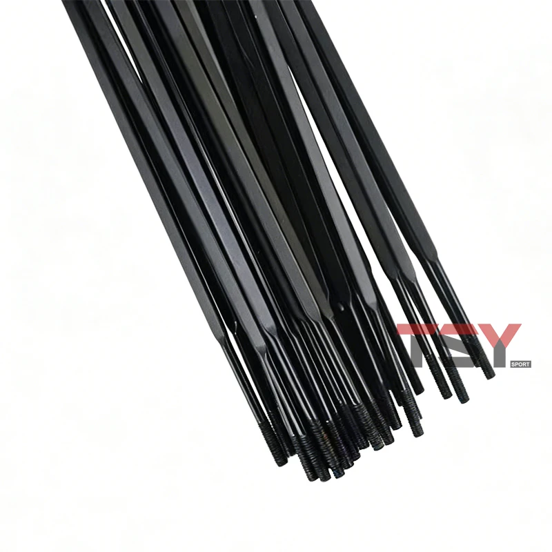 20 Stück Aero MTB J-Bend Flachspeichen 14G Schwarze Stahlspeichen 700C Rennrad-Speichen 185-290mm Flachspeichen+Messingnippel – Detail 6