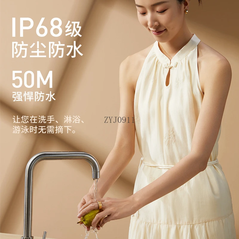 Cloud Ring Smart Ring Health Monitoring Sleep Multifunctional Blood Pressure Oxygen Heart Rate Waterproof Black Technology