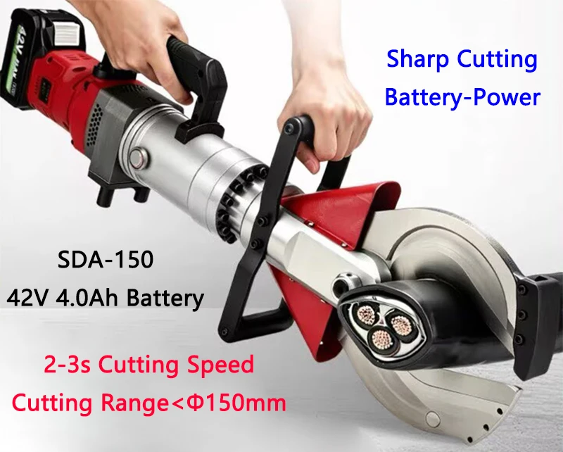 High Power Electric Cable Cutter SDA-150 Copper Aluminum Armored Cable Shear Steel Core Aluminum Stranded Wire Cutting Machine