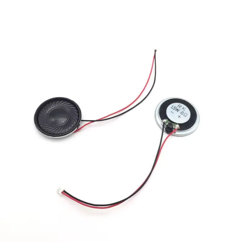 2pcs New Ultra-thin speaker 8 ohms 1.5 watt 1.5W 8R speaker Diameter 30MM 3CM thickness 5MM with 1.25mm terminal wire length 10C