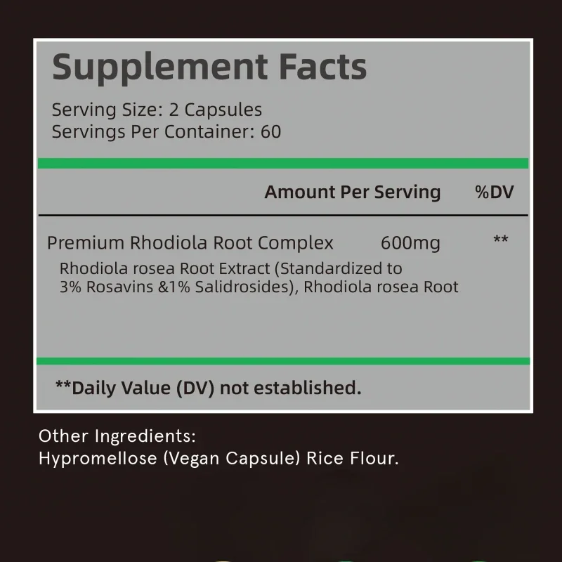 Rhodiola Rosea Supplements - Relieve Stress, Improve Mood, Increase Focus and Energy