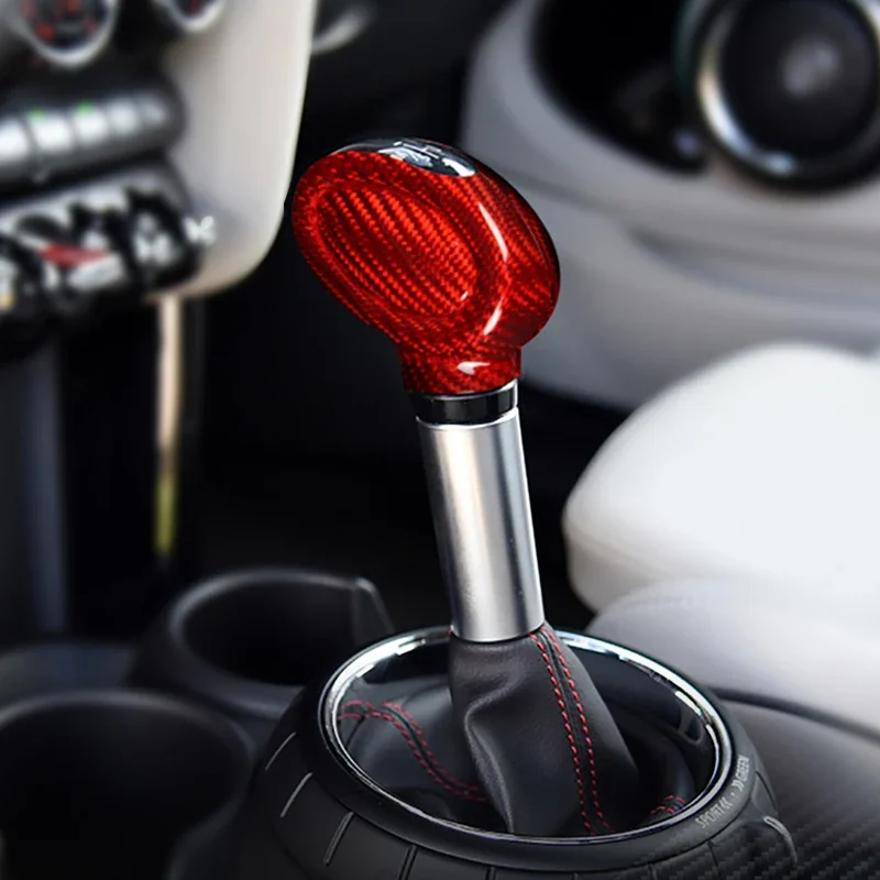 

Real Carbon Fiber For Mini Cooper F54 F55 F56 F57 F60 Countryman Accessories Gear Shift Knob Cover For Mini Cooper F56 Carbon