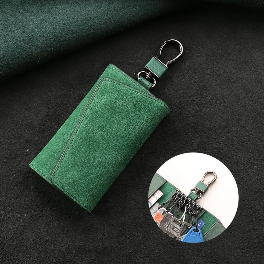 2 في 1 حقيبة حامل المفاتيح بولي Leather الجلود مقاوم للماء PU مفتاح محافظ حقيبة التخزين الصغيرة بلون سحب المفاتيح الحقيبة مفتاح المنظم