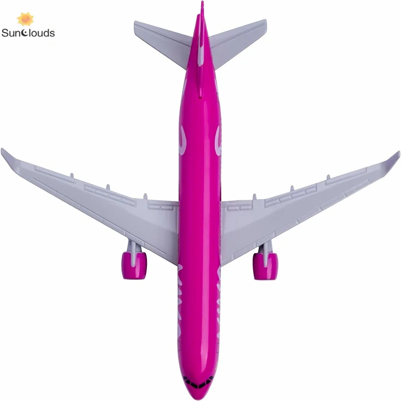 1:400 Scale Model Plane Columbia A320 Pink Model Airplane Die cast Airplanes Pink Model for Gift and Collection