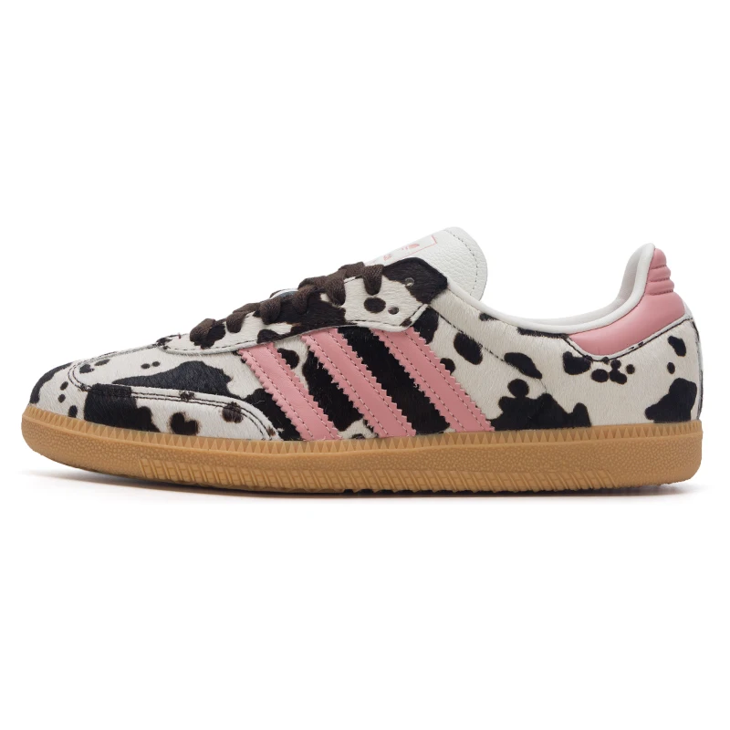 Adidas Originals Men's and Women's Sneakers with Cow Print Design, Casual Shoes Kk2239