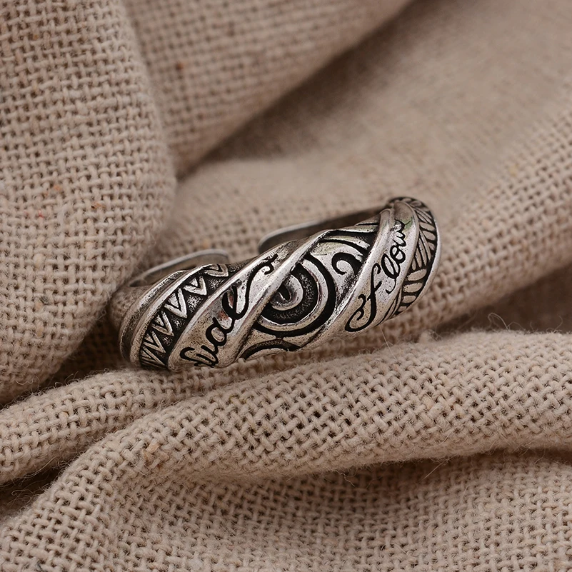 Original New Style Totem Of Angkor Wat Retro Thai Silver Female Ring Cheap Jewelry For Women Gifts No Fade