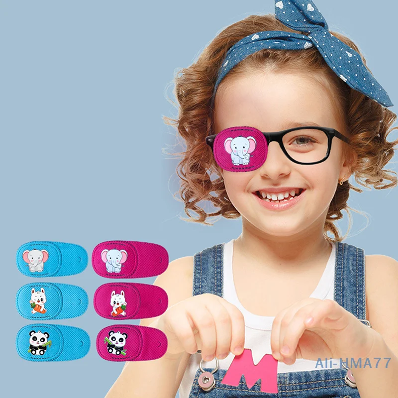 6pc/set Children Health Care Kids Child Occlusion Medical Lazy Eye Patch Eyeshade For Kids Strabismus Treatment Vision Care Kit