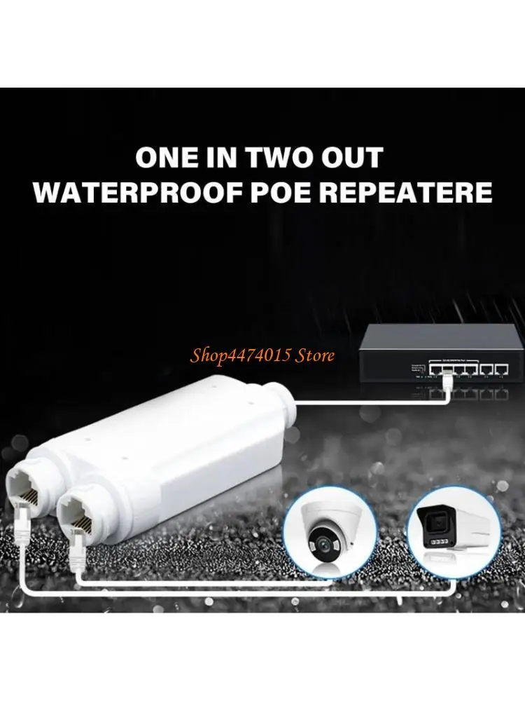 

K1AA Outdoor Poe Extender 1 в 2 Out 2 Port IEEE802.3AF/AT POE Водонепроницаемый сплиттер