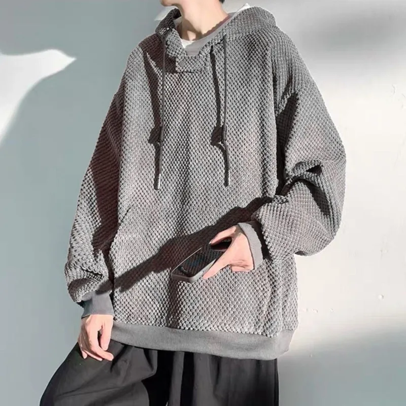 

Cotton Solid Leisure Man Hoodies Autumn Winter Young Students Sweatshirts for Men 90s Vintage No Brand New In Simple Funny Cheap