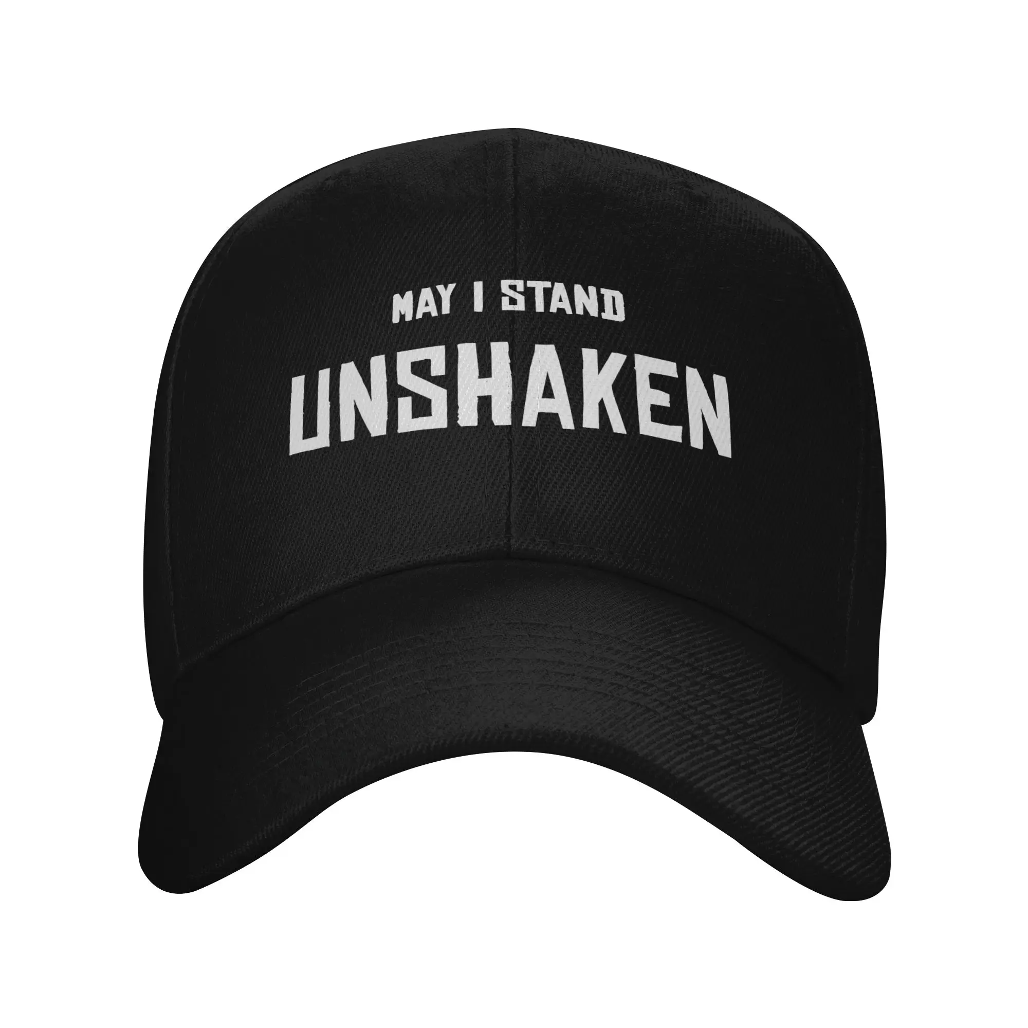 May i Stand Unshaken Trendy Baseball Cap Football Game Soft Fabric Sports Cap