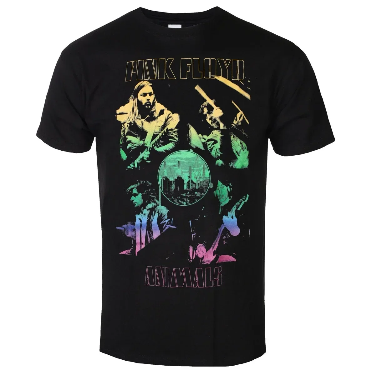 Pink Floyd Band Animals Double Sided Band Member Portrait Factory Graphic Tee Classic Progressive Psychedelic Rock